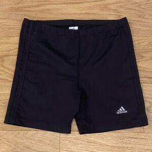 Adidas 3 stripe black climalite bike shorts, size L